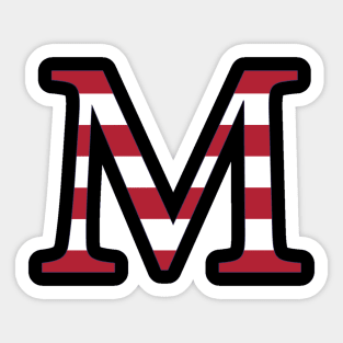 Stripes Mu Sticker